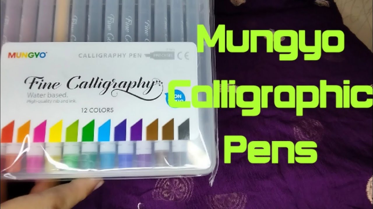 unboxing of Mungyo Calligraphy Pen extraactivities 