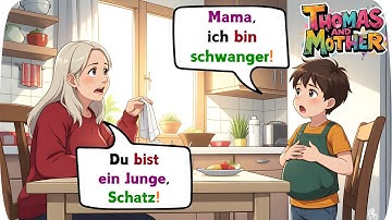 🌟 Simple German Speaking: Everyday Mom–Son Dialogues🗣️