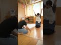 【 おうちあそび 】遊ぶ保育士と園長！ヒモを使ってスピード対決 お家遊び 保育園 育児 子育て 子ども #shorts