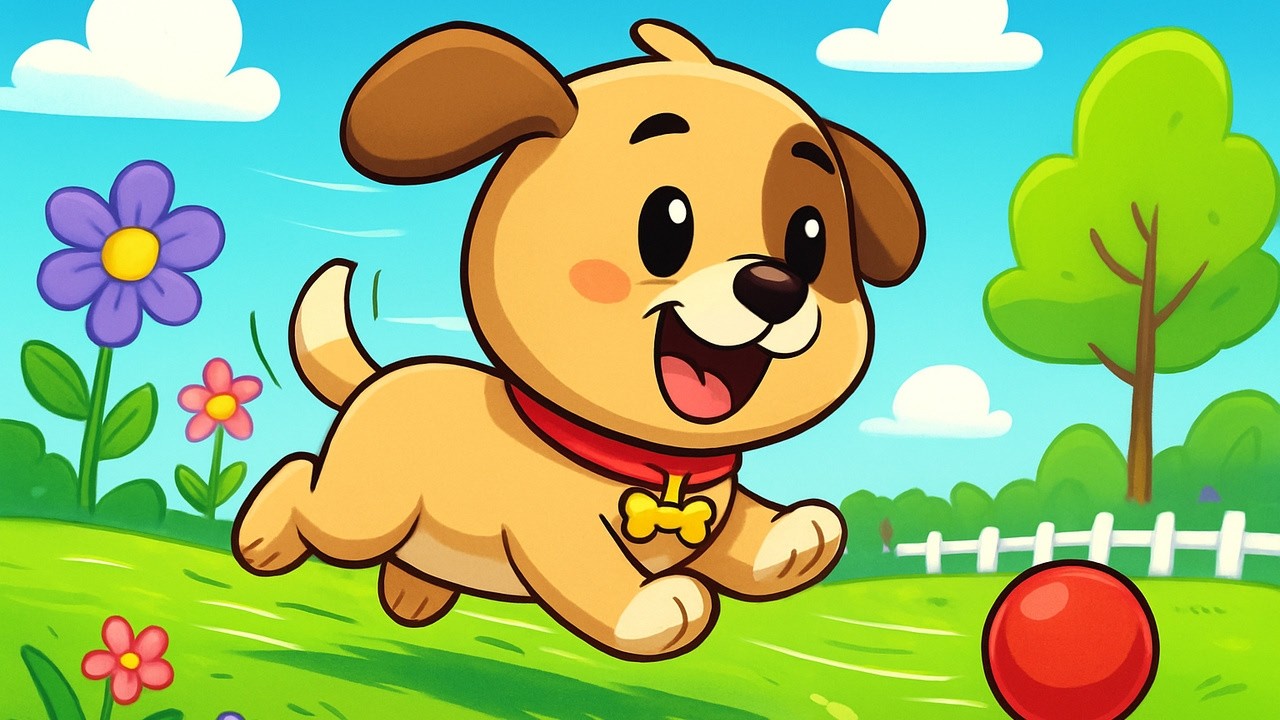 Il cagnolino e le sue avventure nel giardino fiorito 🐶🎶
