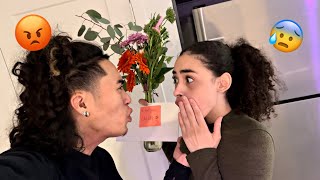 COMING HOME WITH FLOWERS PRANK ON BOYFRIEND! *GONE WRONG*