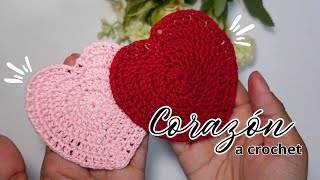 Easy and beautiful crocheted heart applique for Valentine's Day #crochet #valentinesday #february14