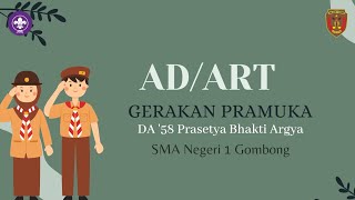 Materi AD/ART Gerakan Pramuka - Prasetya Bhakti Argya