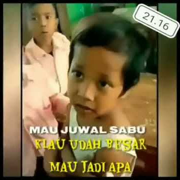 LUCU CITA CITA anak ini ingin jual SABU