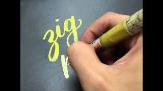 Brush Lettering: Zig Pen Meet