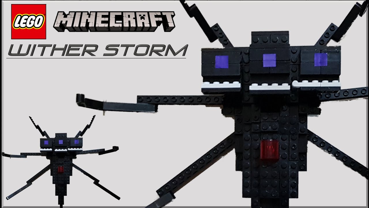 I posted my daughter's creation and my son got jealous. I give you a “ witherstorm” from Minecraft. : r/lego