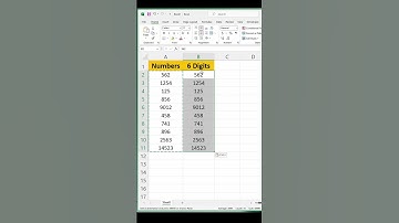 6 digits #excelformula #excellifehacks #excelfunction