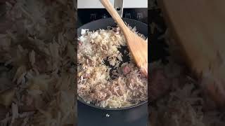 Beef and Button Mushrooms Fried Rice