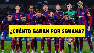 ¿Cuánto ganan los jugadores del Barcelona por año? 🔵🔴