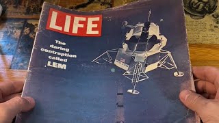 old 1969 LIFE magazine: Apollo 11 LEM, retro ads, chatGPT (GPT-4) | ASMR ramble