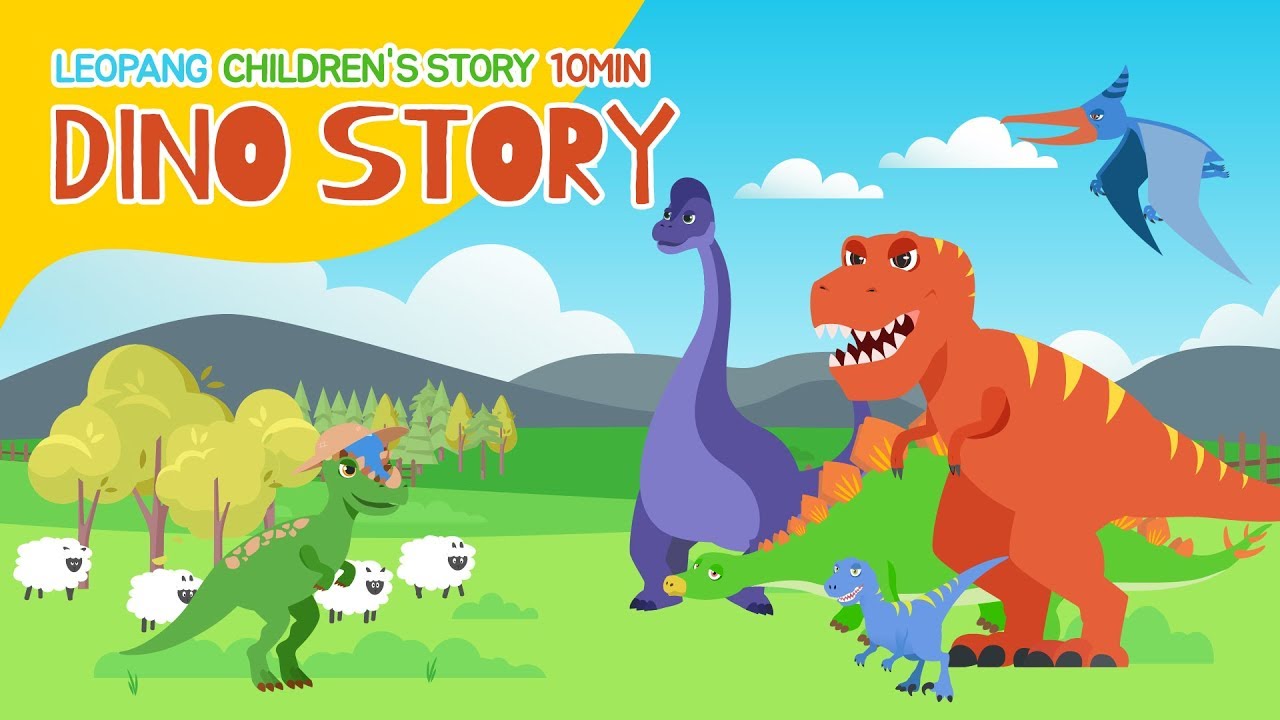 LEOPANG Children's Story 10min, Dino Story episode 4 - 레오팡 영어 공룡동화 모음