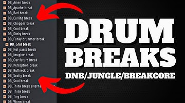 Drum breaks for Drum & Bass/jungle/breakcore - 174 bpm