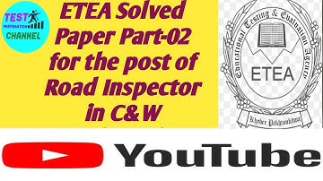 Full Solved Paper of C&W Road Inspector BPS 07 Part 02