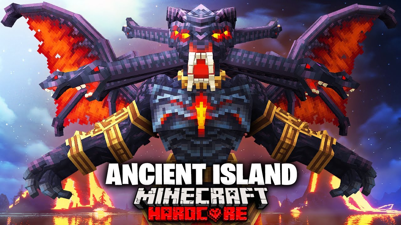 I Survived 100 Days on an Ancient Survival Island in Hardcore Minecraft