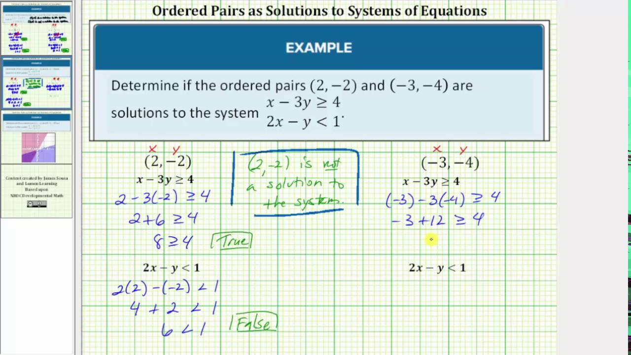 Graphs And Solutions To Systems Of Linear Equations Beginning Algebra