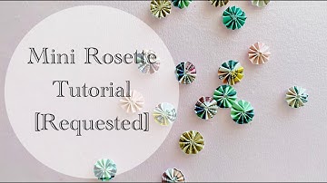 Craft With Me | Mini Paper Rosette Tutorial | Half Inch Rosettes! - Requested -