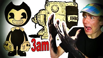 DO NOT DRAW BENDY AT 3 AM Challenge!!! 😈 Bendy and The Ink Machine Cartoon + Cuphead + Mickey