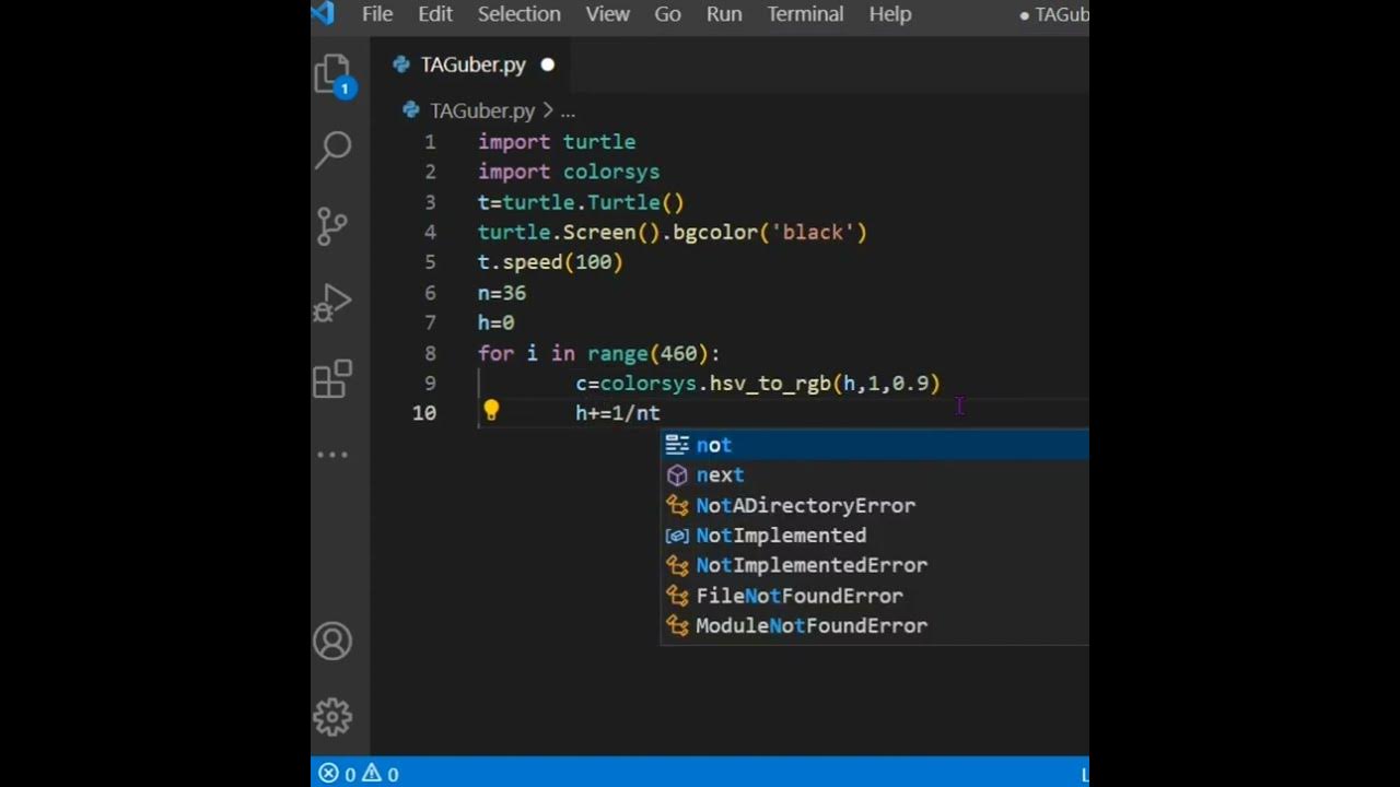 Amazing design using Colorsys, turtle in python #shorts #python - YouTube