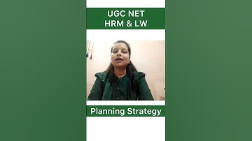 Planning Strategy for UGC NET HRM & LW shared by Bharti