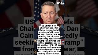 US General Seeks Iran War “Off-Ramp” | Weapons Stocks Running Low #shorts #breakingnews #usa #us