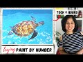 Paint by numbers i sharing my tips  tricks i satisfying painting time lapse i tortoise painting 