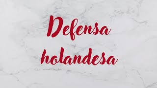 Aprender Defensa holandesa // Mi pobre rey ahogado..