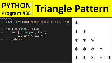Python Program #38 - Right Triangle Star Pattern in Python