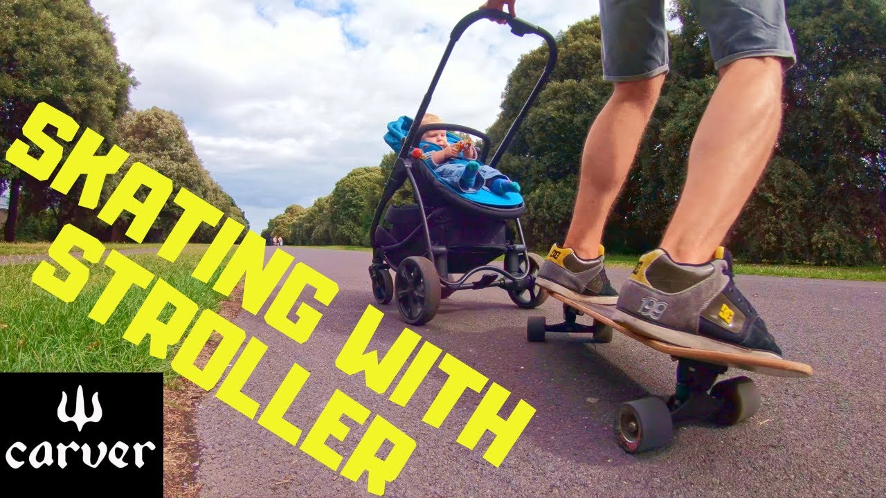 Skating with Stroller - YouTube