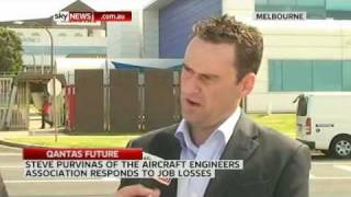 Qantas-Sky_News-16-02-12 interviews Steve Purvinas Aircraft Engineers after review announced