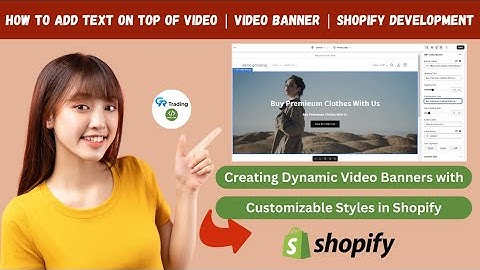 How to Add Text on Top of Video | Video Banner | Shopify Development
