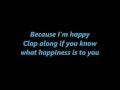 Pharrell Williams - Happy Despicable Me 2 Lyrics 1080p