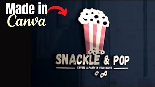 Craft Delicious Shapes 3D Snacks With Gaps Logo - Canva & Photopea