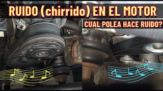 Como saber de cual polea salen los ruidos en el motor (caso real sorpresivo)