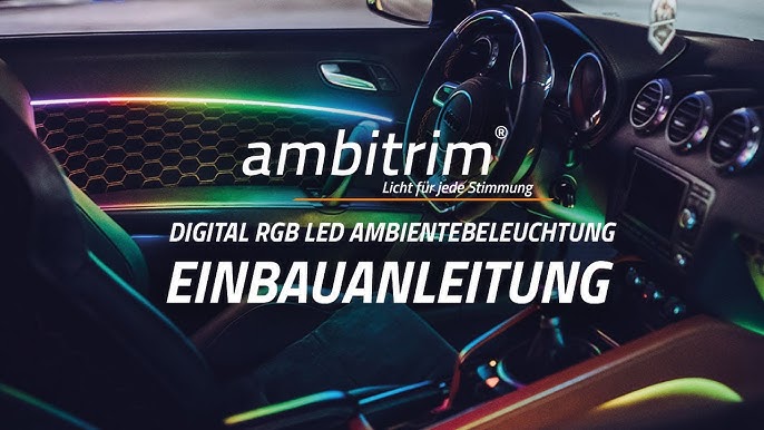 Wilktop LED Innenbeleuchtung Auto 6m LED Auto LED Strip RGB Streifen Licht  Unboxing und Anleitung 