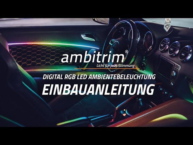 ambitrim® Digital RGB LED Ambientebeleuchtung / Einbauanleitung / Audi TTS  8J 