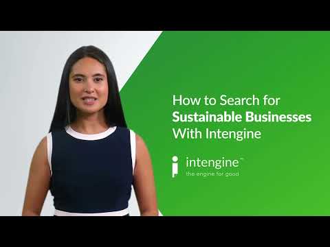 How to Search - General Search for Sustainability-focused businesses at Intengine - video from Intengine