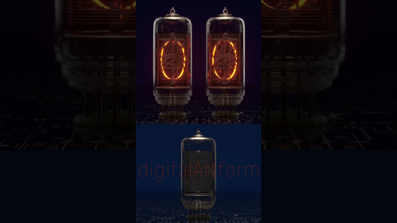 Vintage Electronics Nixie Tube Clock Numeric Display Countdown Cathode Vacuum Tubes Shorts