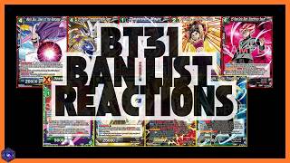 BT31 Ban List Reaction and Roundtable Discussion - Dragonball Super Card Game Masters