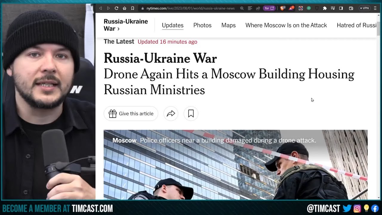 Moscow ROCKED By Drone Attacks AGAIN, Calls For US MILITARY DRAFT Have Begun As Biden Pushes WW3