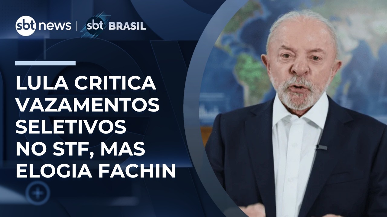Imagem ilustrativa sobre Lula entra no SBT e alerta: “que se apure tudo, doa a quem doer” sobre STF e Vorcaro