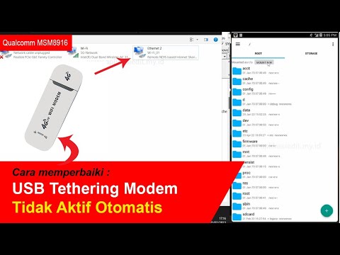 FIX USB TETHERING TIDAK AKTIF OTOMATIS DI 4G MODEM WIFI QUALCOMM MSM8916 ANDROID