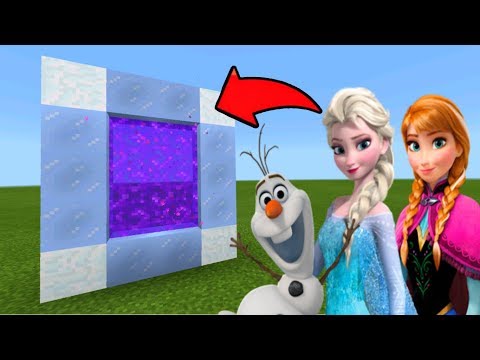 Minecraft Pe How To Make a Portal To The Frozen Dimension - Mcpe Portal To The Frozen!!!