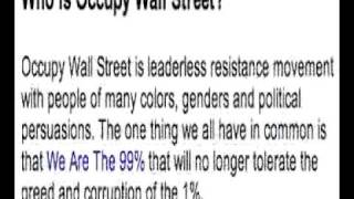 The Occupy Wall Street Movement and its Actual Meaning