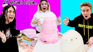Tallest cake will winn $10,000! , try out the slimeatory app!, here is
link to app:,
https://itunes.apple.com/us/app/slimeatory/id1446656651?mt=8, get your
merch: ...