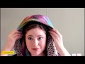 HOW TO TIE A SQUARE TICHEL WITH HEADSCARF VOLUMIZER - SARA ATTALI