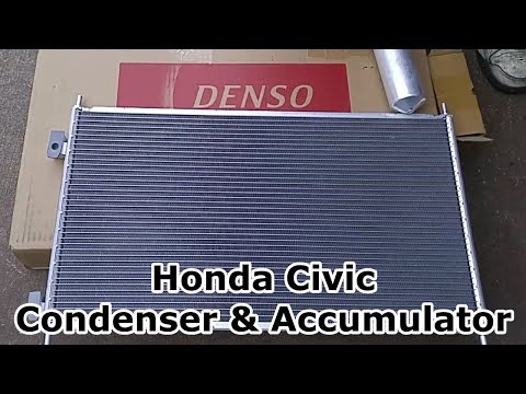 ホンダシビックA / Cコンデンサー＆アキュムレーターの交換、排気、充電