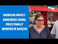 oHeraldo Impact Dangerous signal poles finally removed in Navelim