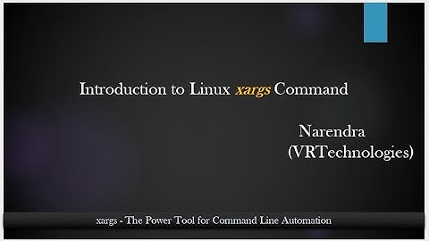 xargs command | video-1 | Introduction to xargs and usages | powerful command of Linux