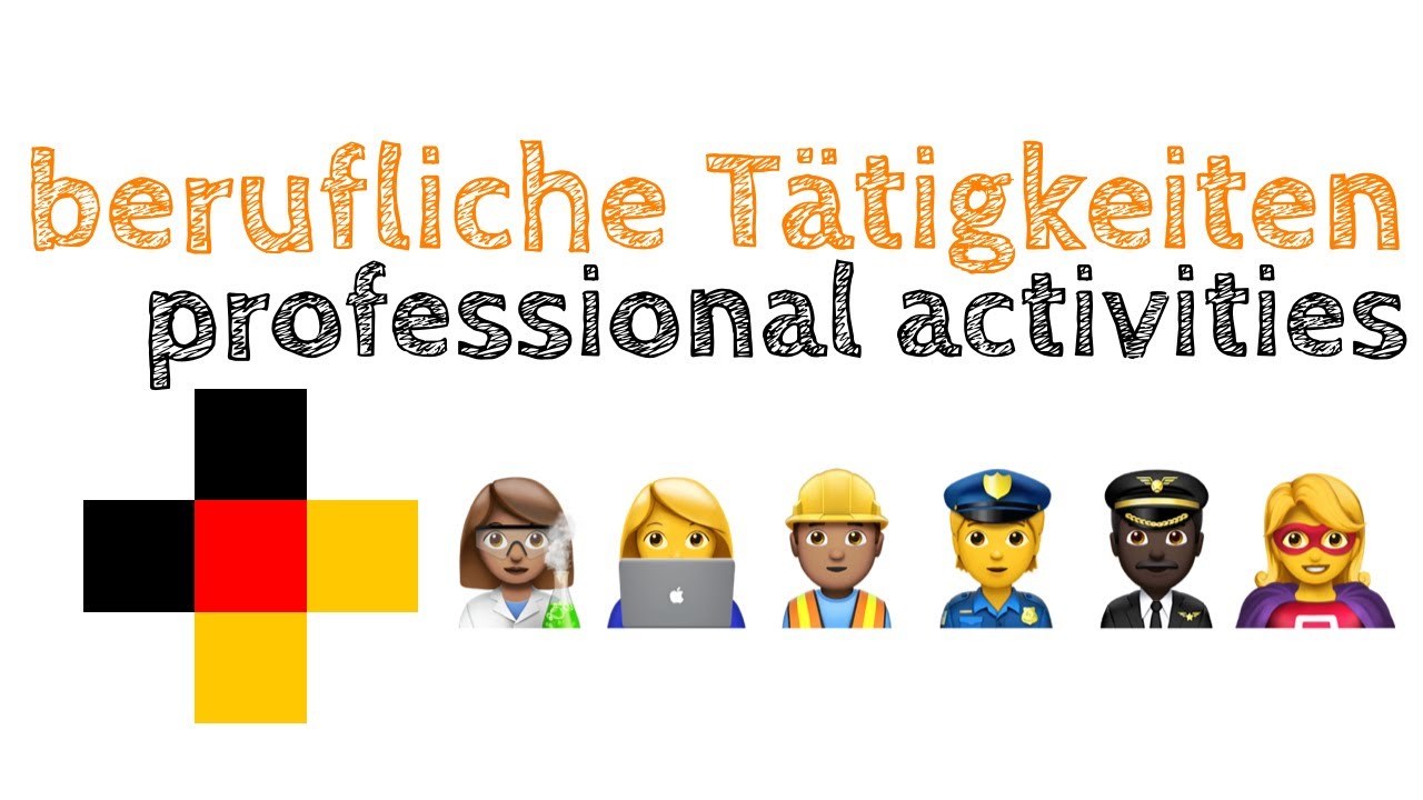 Lerne Deutsch: berufliche Tätigkeiten   50 Sätze   Übersetzung in den Untertiteln - YouTube