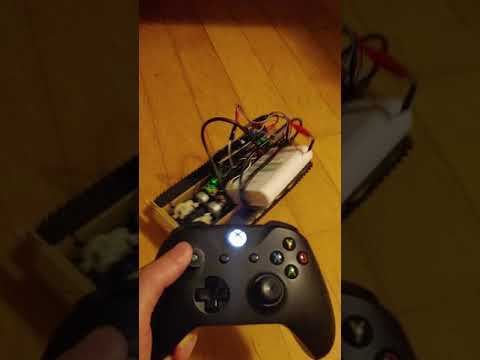 RC tank control with arduino uno + usb shield + bluetooth dongle + xbox one s controller